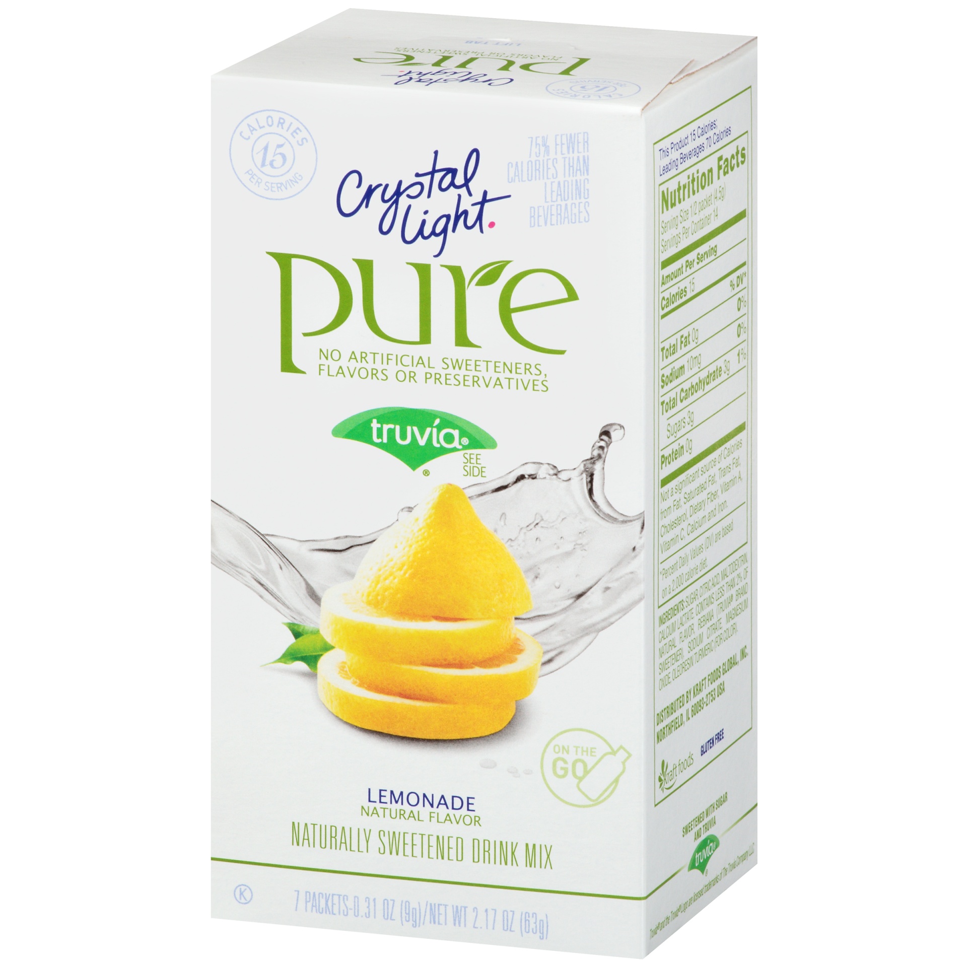 Crystal Light Pure Lemonade Drink Mix 0.7 Oz 