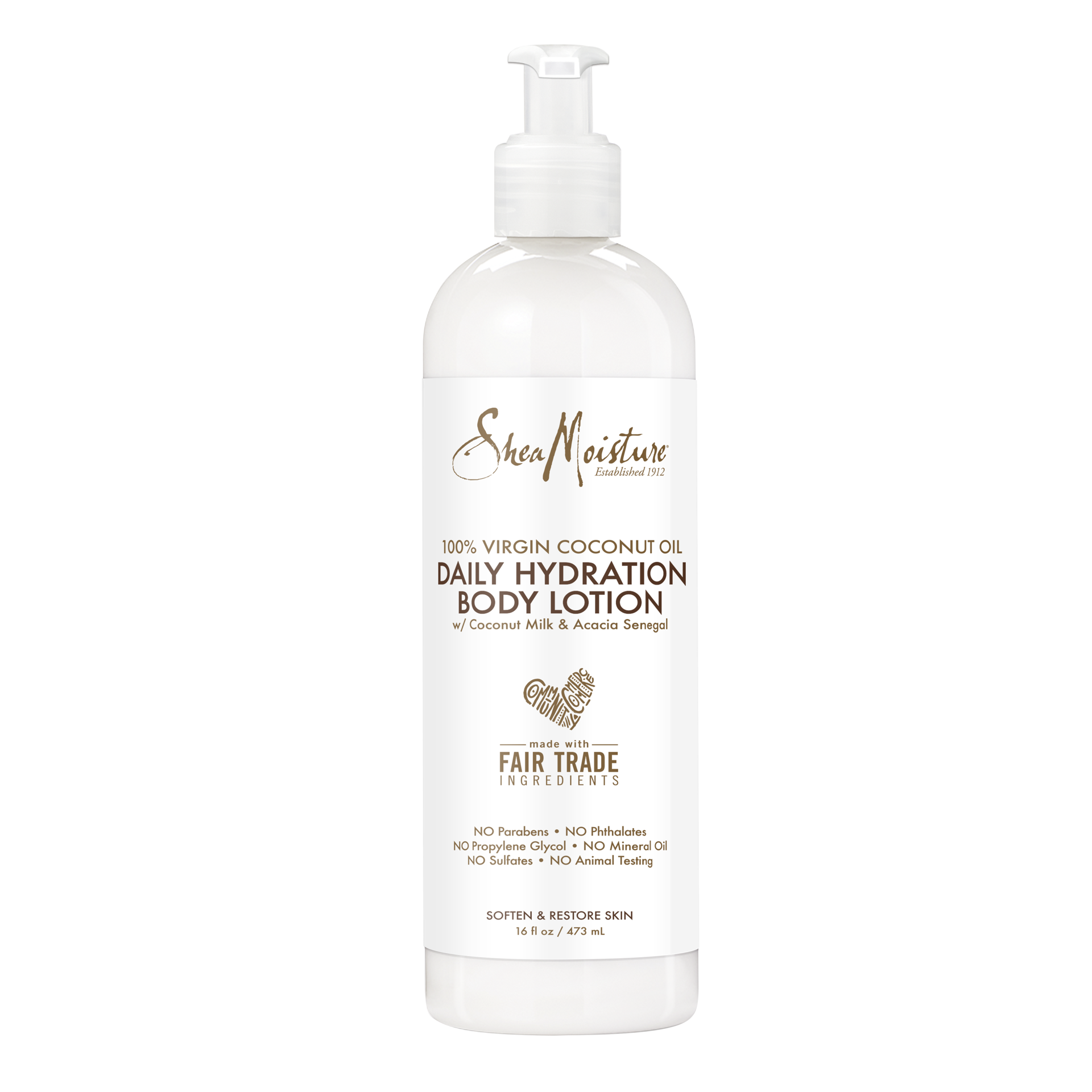 slide 5 of 6, SheaMoisture Daily Hydration Body Lotion Moisturizer 100% Virgin Coconut Oil, 16 oz, 16 oz