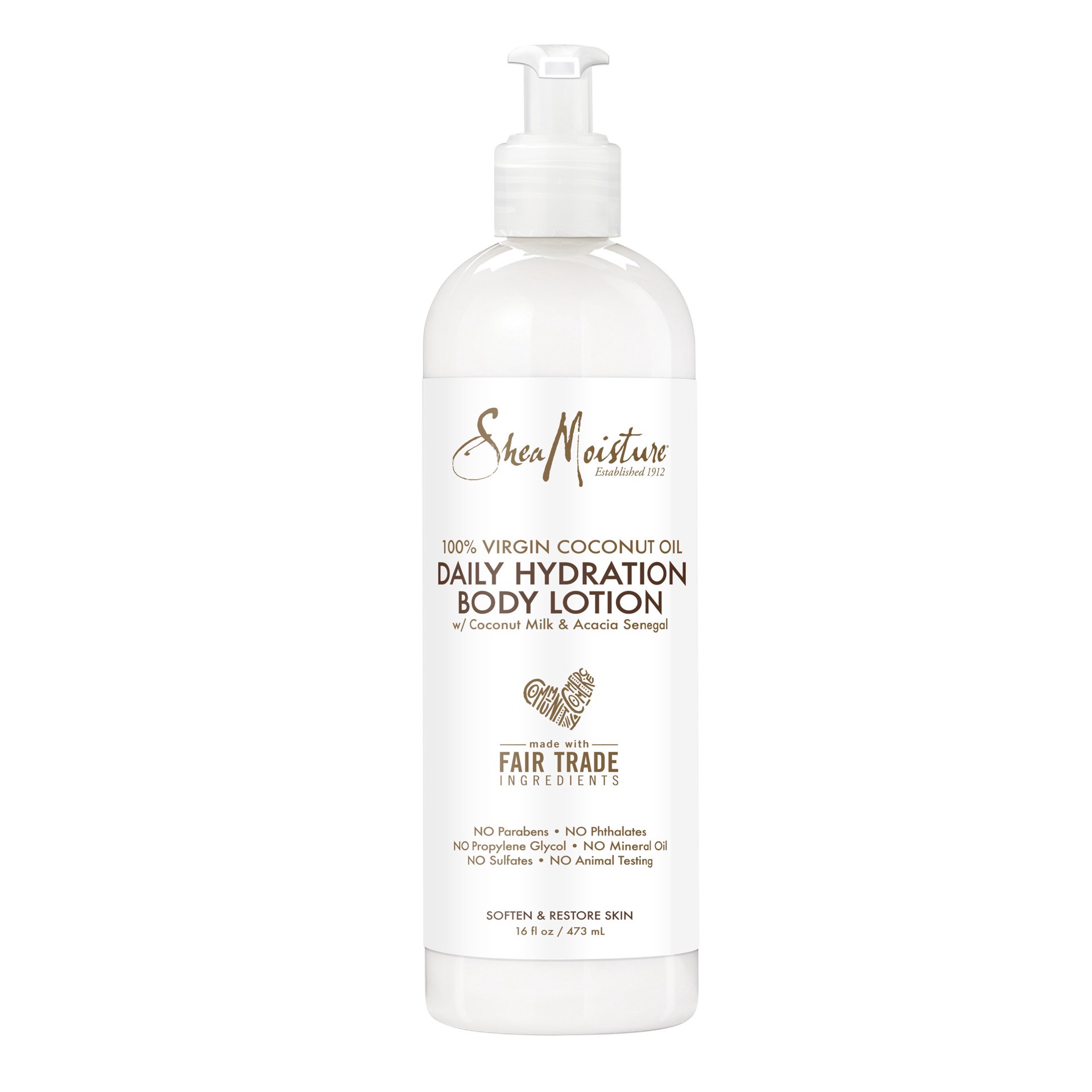 slide 1 of 6, SheaMoisture Daily Hydration Body Lotion Moisturizer 100% Virgin Coconut Oil, 16 oz, 16 oz