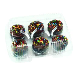 Jerry's Chocolate Iced 6 ct Chocolate Cupcake