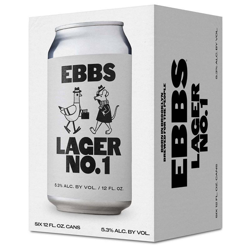 slide 1 of 3, EBBS Brewing Ebbs Lager No.1, 72 oz