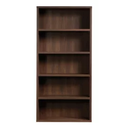 Sauder Optimum Bookcase, 73-1/2'', 5 Shelves, Spiced Mahogany