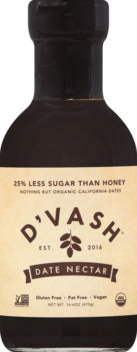 slide 1 of 3, D'VASH Date Nectar - 16.6 oz, 16.6 oz