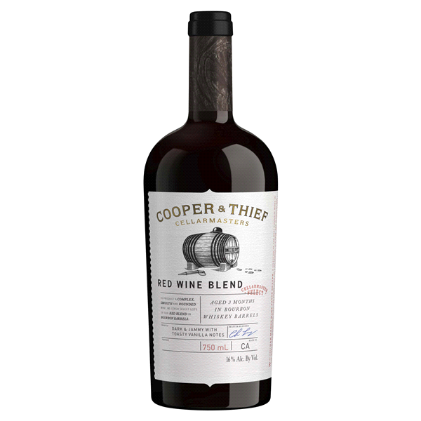 slide 9 of 29, Cooper and Thief Bourbon Barrel Aged Red Blend Red Wine, 750 mL Bottle, 25.36 fl oz