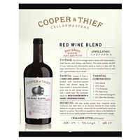 slide 25 of 29, Cooper and Thief Bourbon Barrel Aged Red Blend Red Wine, 750 mL Bottle, 25.36 fl oz