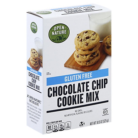 slide 1 of 1, Open Nature Chocolate Chip Cookie Mix Gluten Free, 18.5 oz