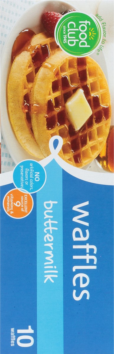 slide 13 of 14, Food Club Buttermilk Waffles, 10 ct; 12.3 oz