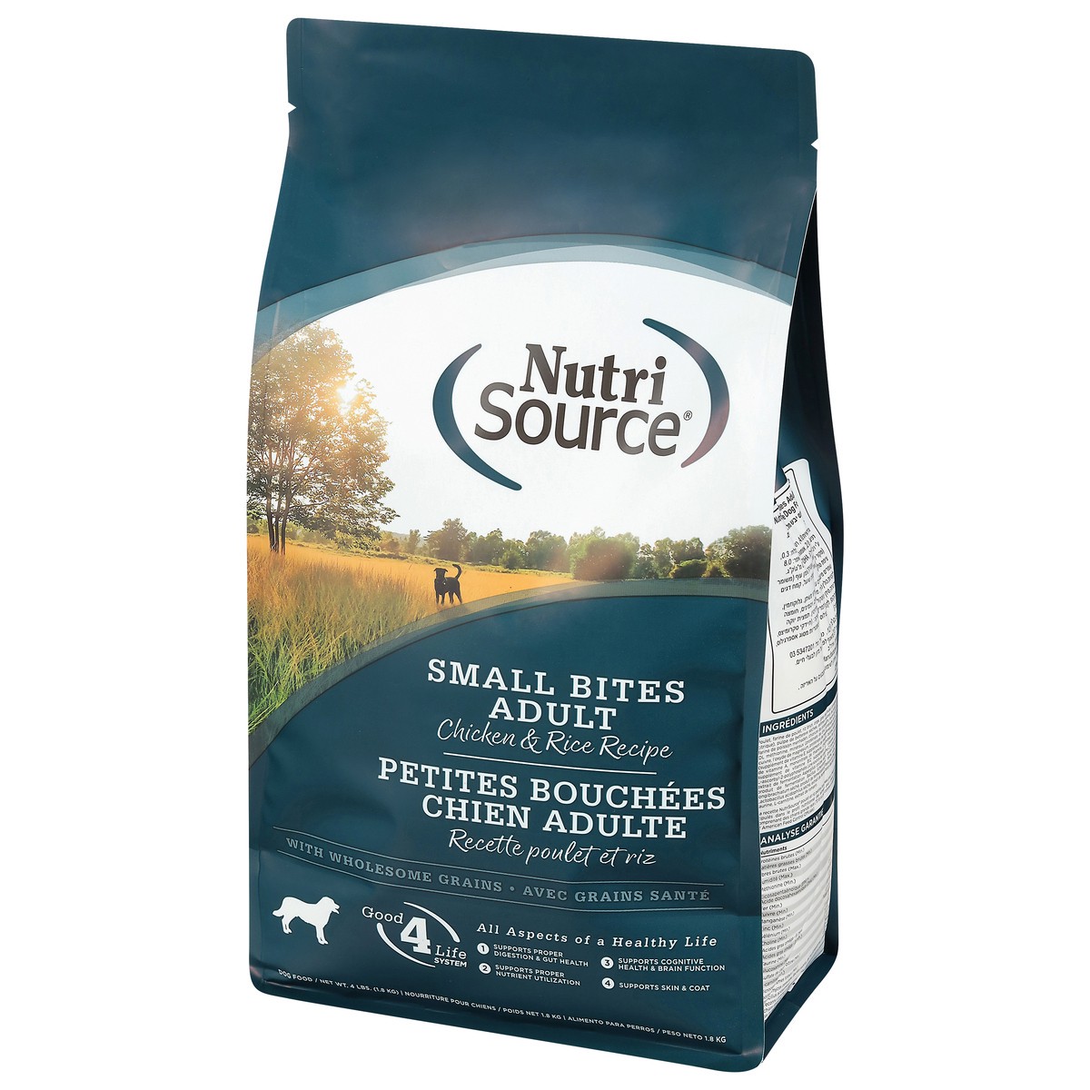 slide 3 of 15, NutriSource Small Bites Adult Chicken & Rice Recipe Dog Food 4 lb, 4 lb