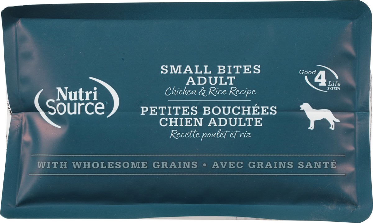 slide 4 of 15, NutriSource Small Bites Adult Chicken & Rice Recipe Dog Food 4 lb, 4 lb