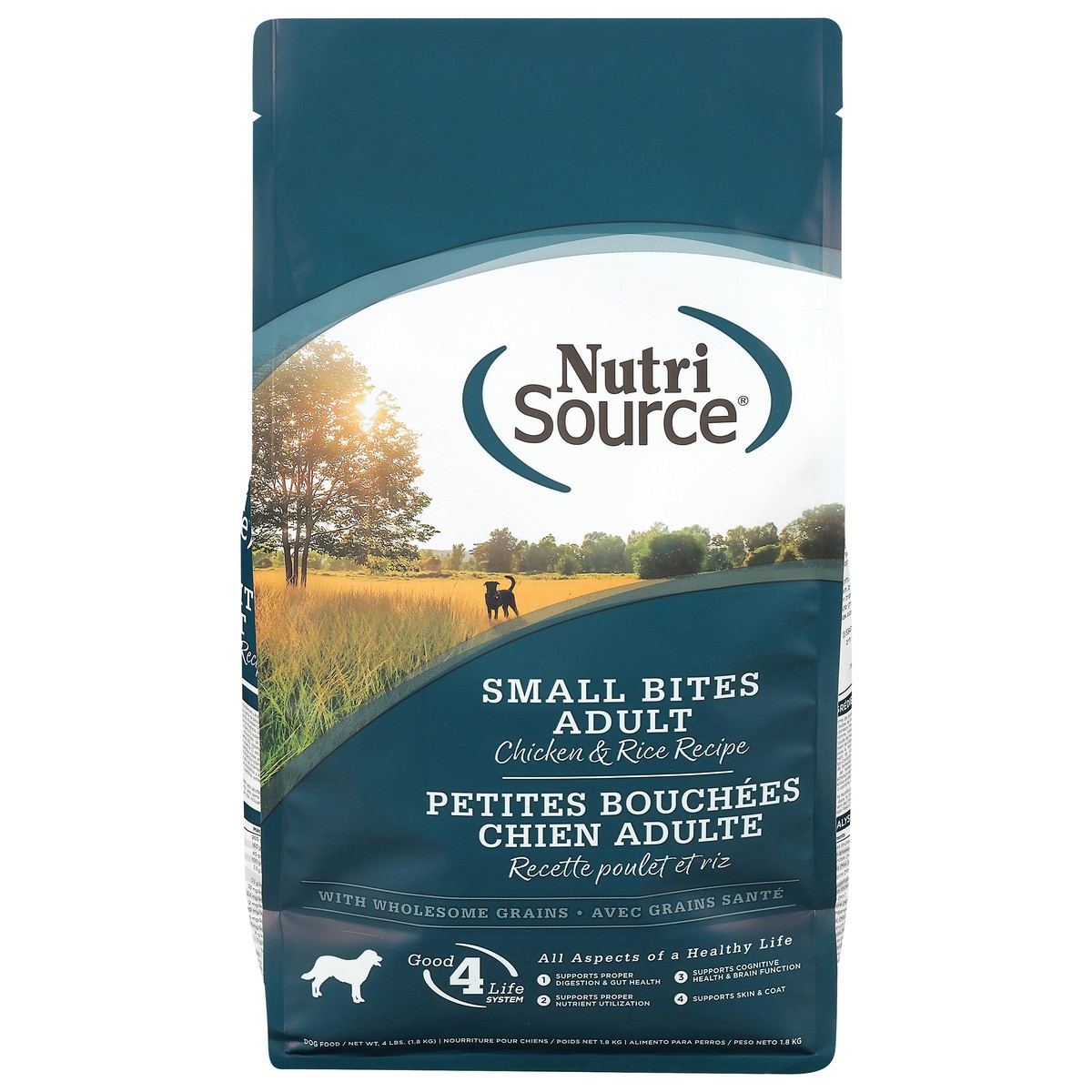 slide 14 of 15, NutriSource Small Bites Adult Chicken & Rice Recipe Dog Food 4 lb, 4 lb