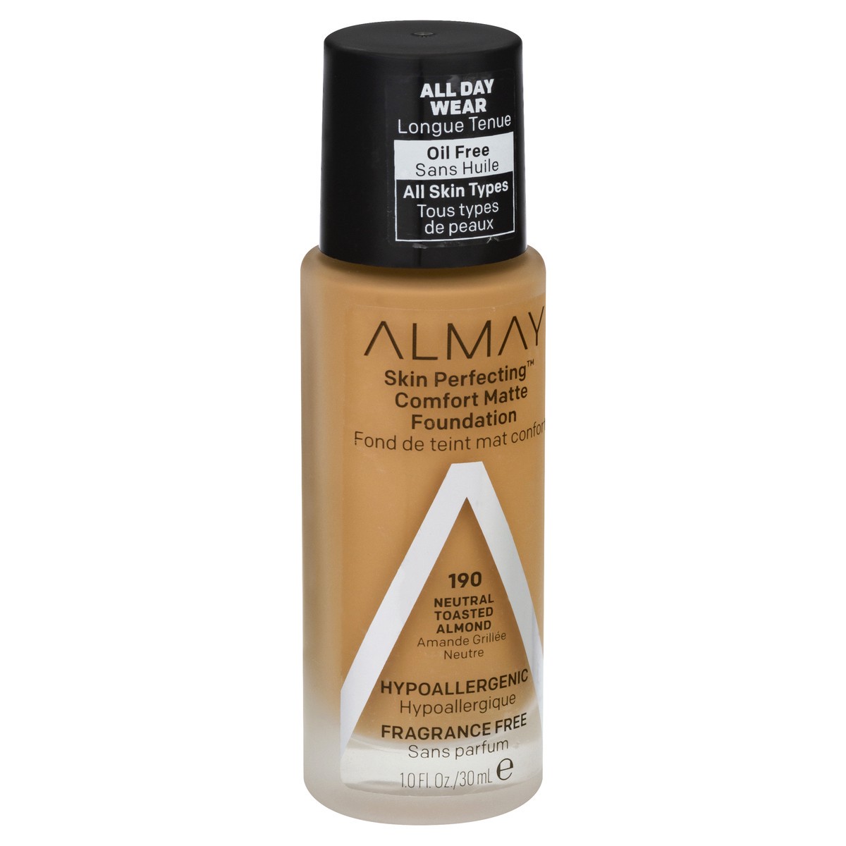 slide 2 of 9, Almay Skin Perfecting Foundation Comfort Matte Natural Toasted Almond - 1 Fl. Oz., 1 fl oz