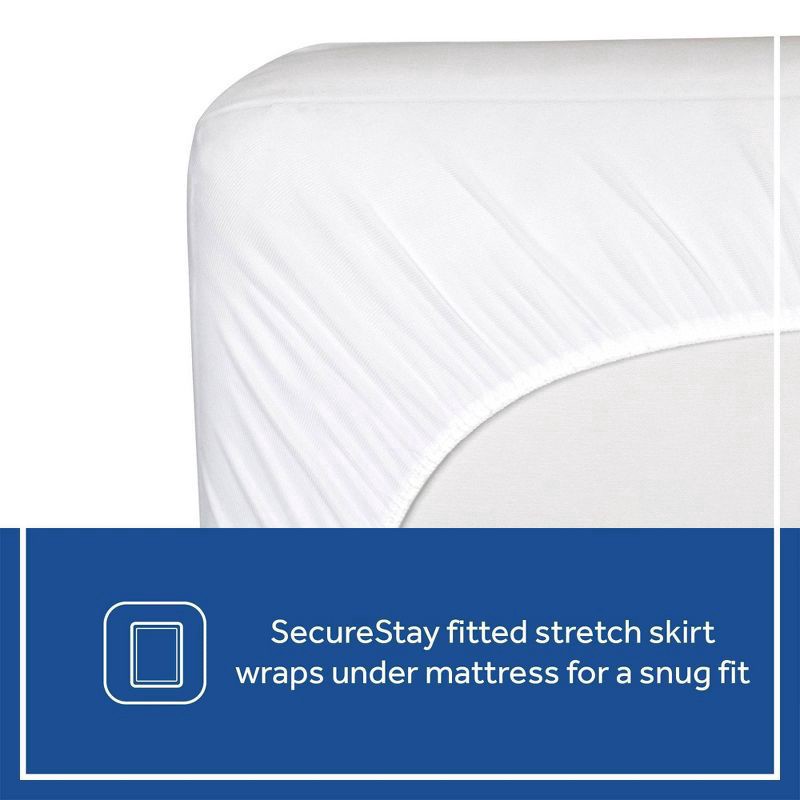 slide 4 of 8, Sealy Quilted Crib Mattress Pad with Allergy Protection Organic Cotton Top, 1 ct