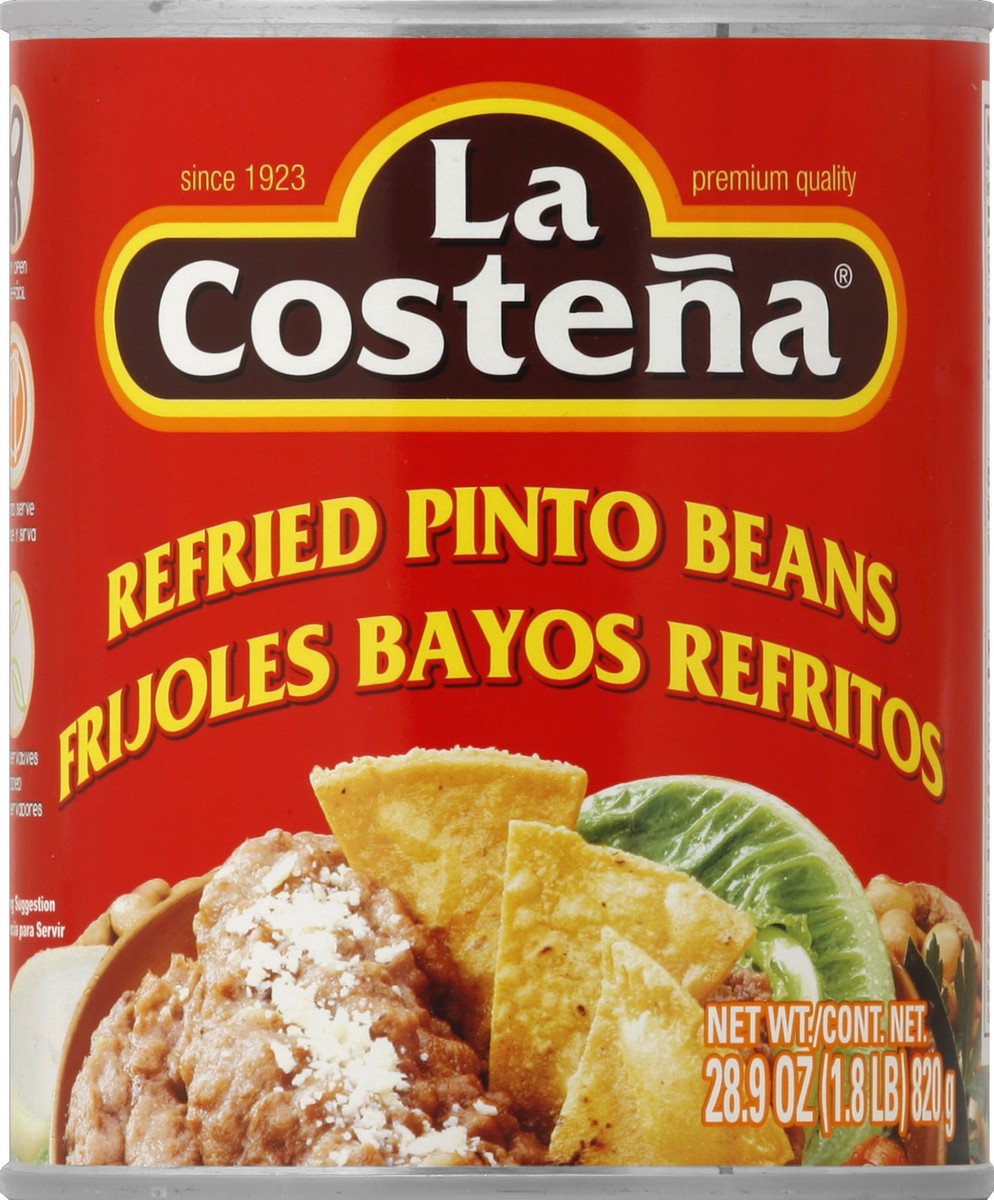 slide 2 of 2, La Costeña Refried Pinto Beans, 28.9 oz