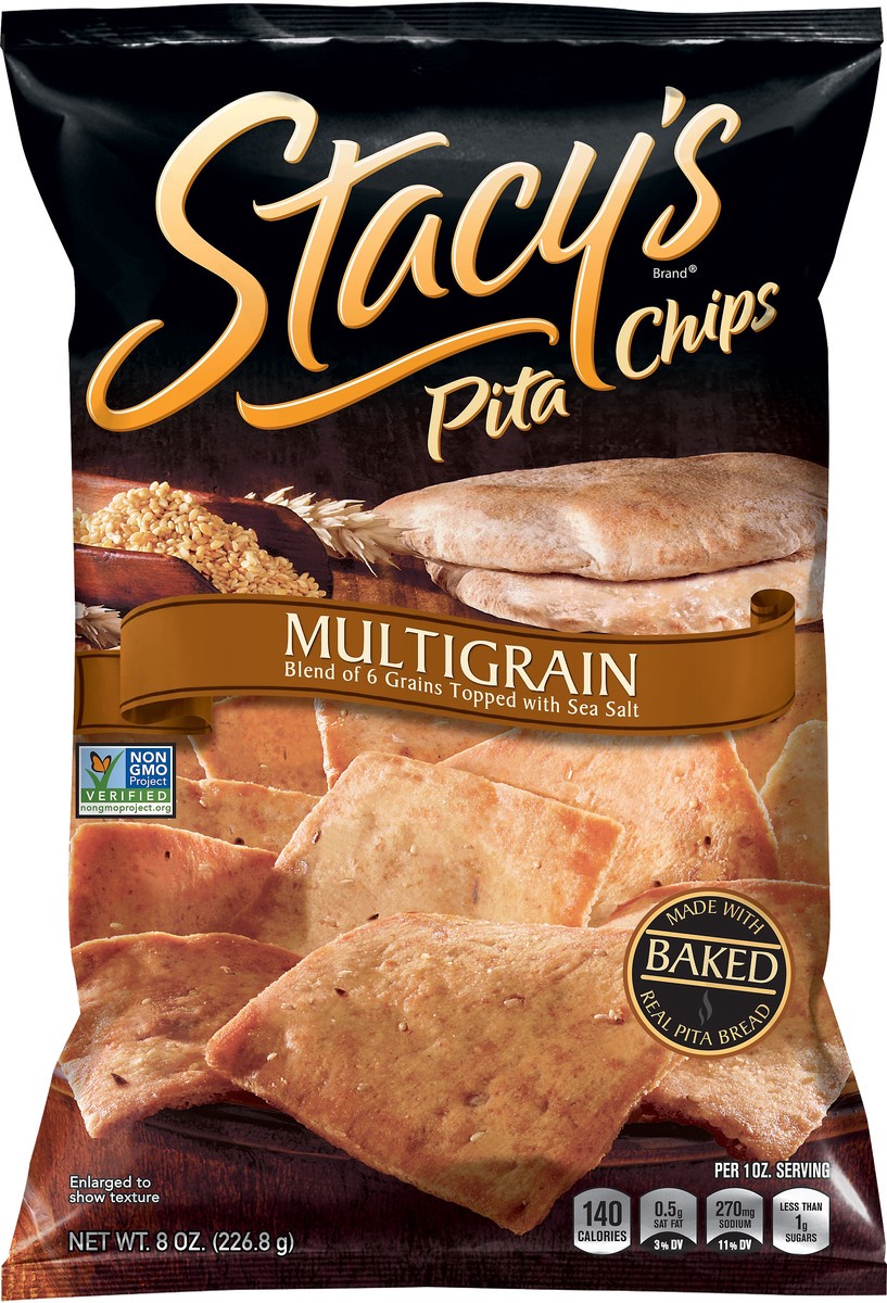 slide 3 of 3, Stacy's Multigrain Pita Chips 8 oz, 8 oz