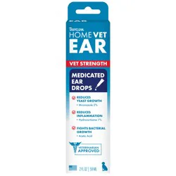 TropiClean HomeVet Medicated Ear Drops, 2 oz
