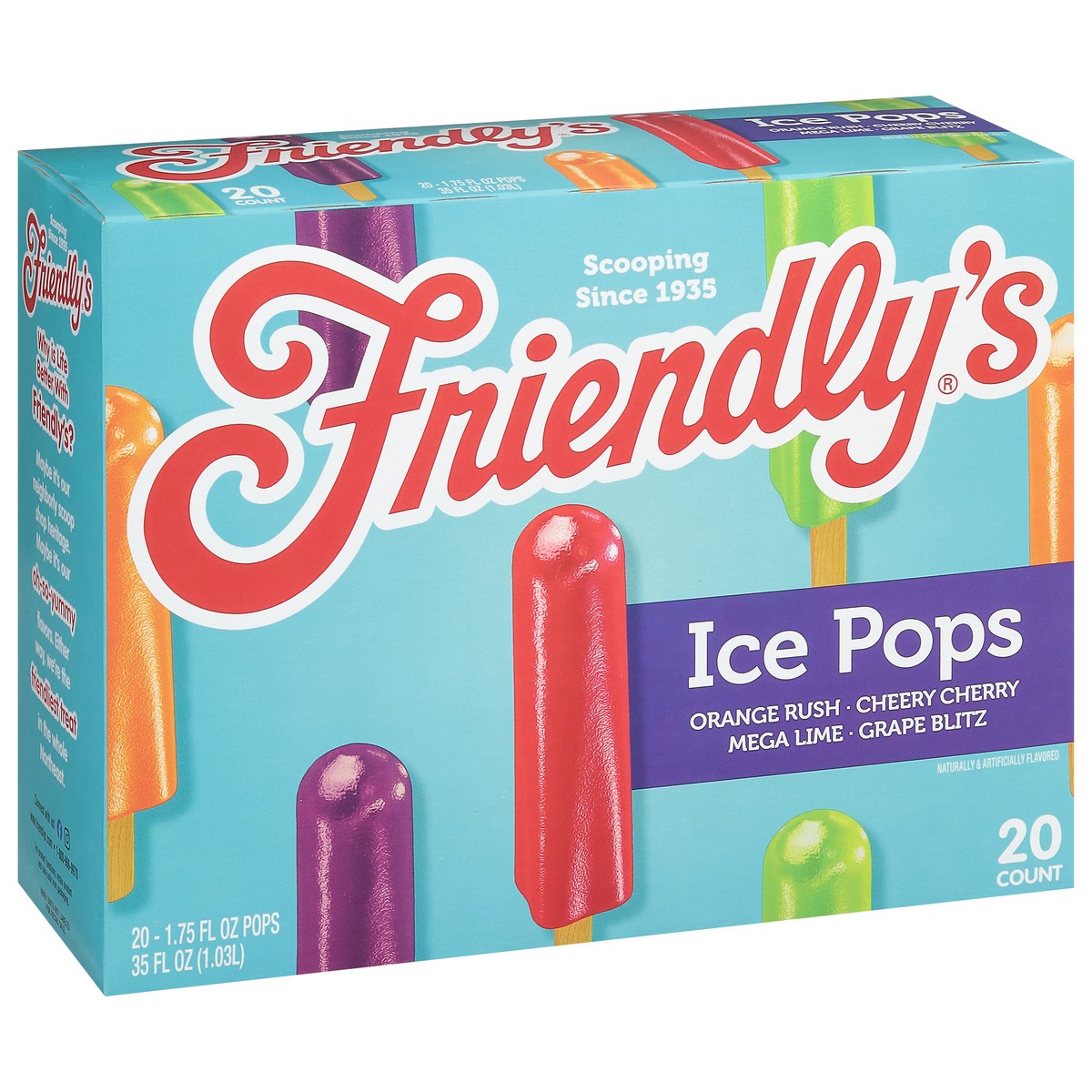 slide 7 of 9, Friendly's Crayola Color Me Ice Pops, 20 ct; 1.75 fl oz