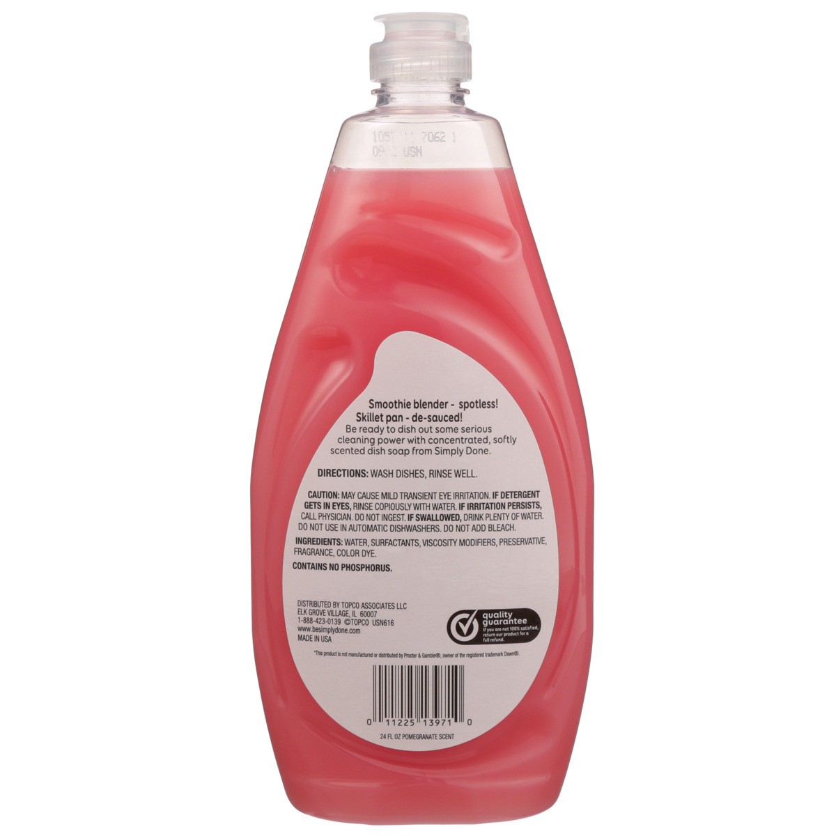 slide 5 of 9, Simply Done Hand Renewal Dish Soap, Pomegranate, 24 fl oz