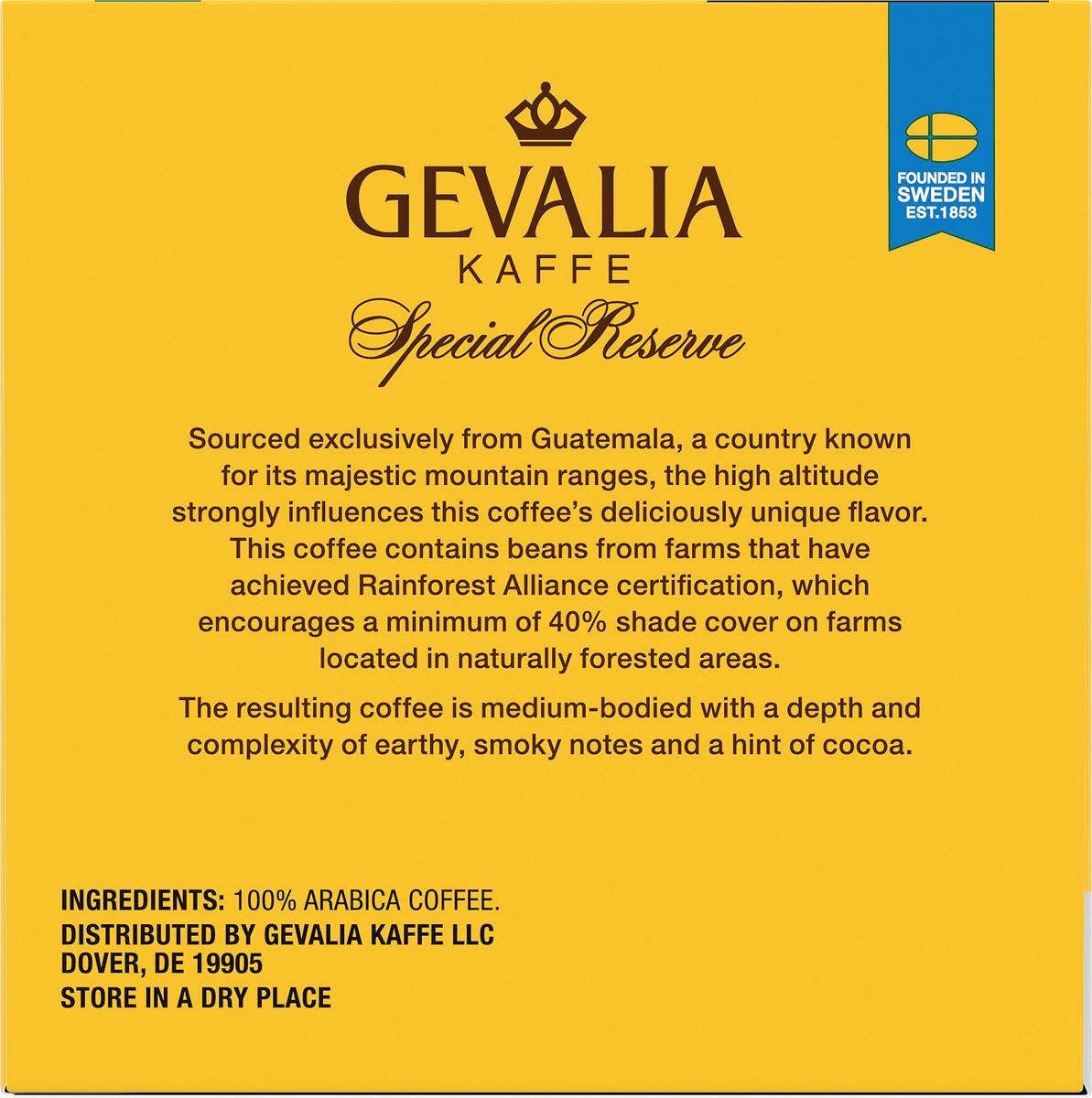 slide 2 of 9, Gevalia Special Reserve Guatemala Single Origin Medium Roast K-Cup Coffee Pods, 10 ct. Box, 10 ct