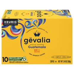 Gevalia Special Reserve Guatemala Single Origin Medium Roast K-Cup Coffee Pods, 10 ct. Box