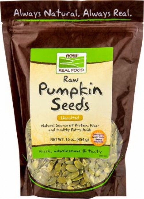 slide 1 of 1, Now Naturals Raw Organic Pumpkin Seeds, 12 oz