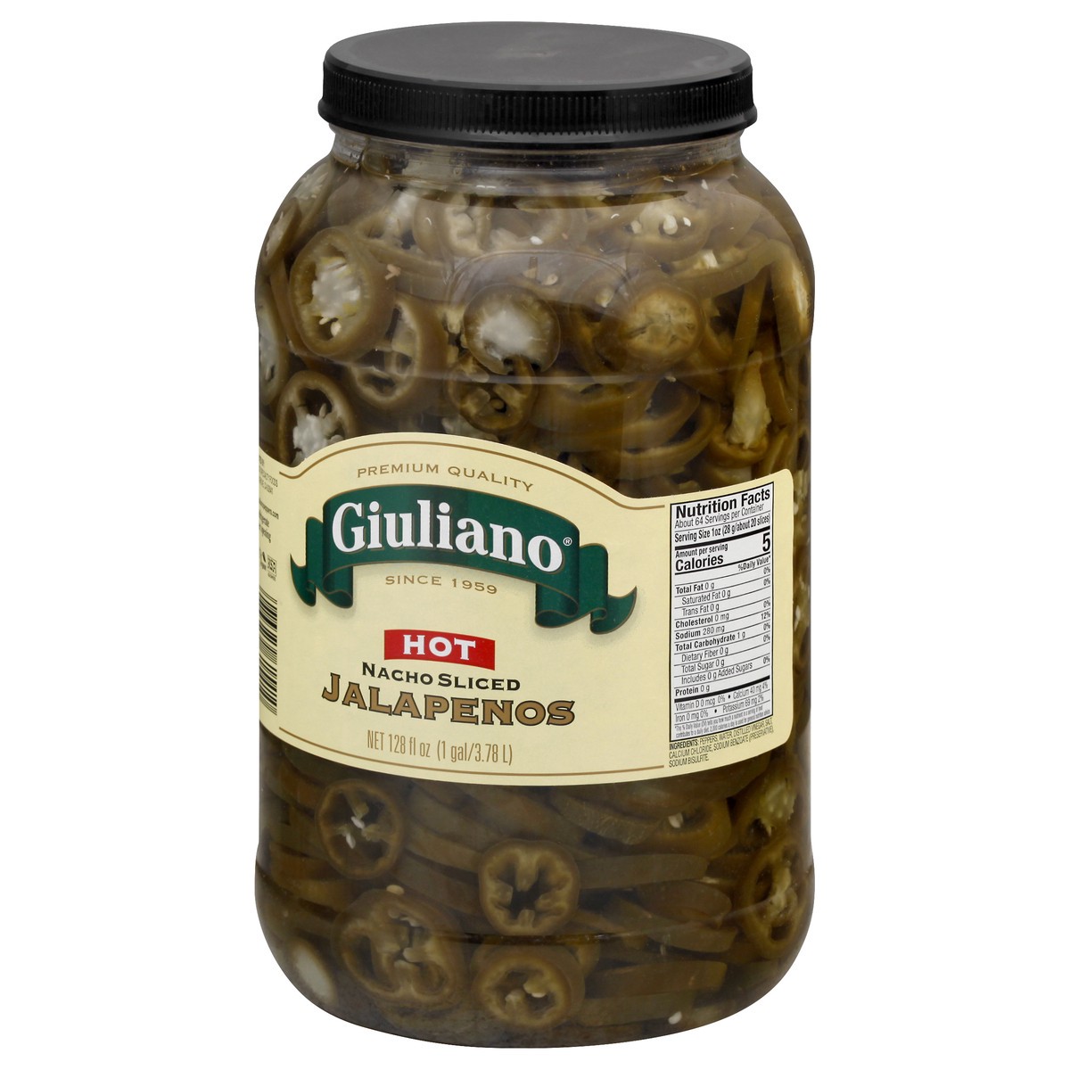 slide 4 of 13, Giuliano Nacho Sliced Hot Jalapenos 128 oz, 128 oz