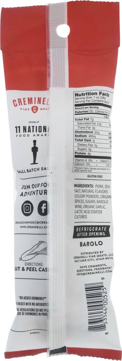 slide 2 of 9, Creminelli Fine Meats Barolo Salami 5.5 oz, 5.5 oz