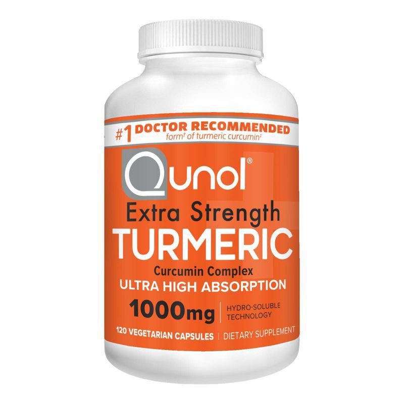 slide 3 of 3, Qunol Extra Strength Turmeric 1000mg Capsules - 120ct, 1 ct
