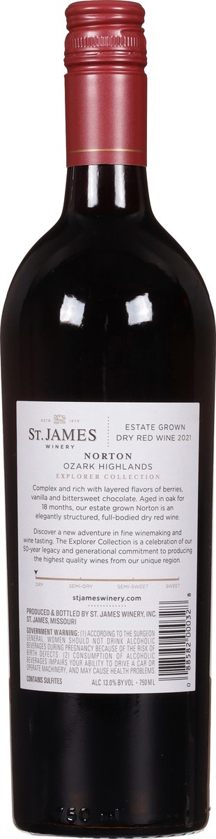 slide 6 of 9, St. James Winery Explorer Collection Norton 750 ml, 750 ml