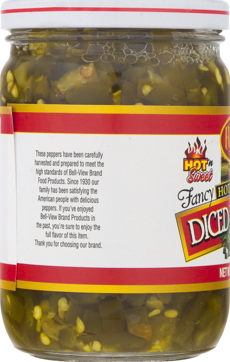 slide 7 of 10, Bell-View Hot & Sweet Diced Jalapenos, 12 oz