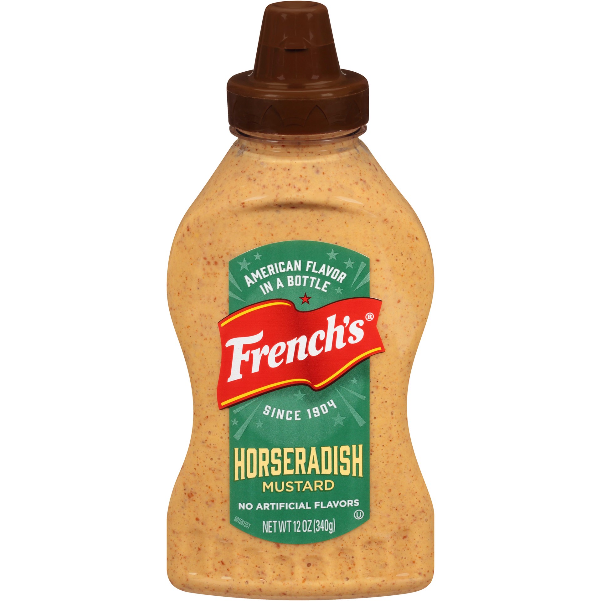 slide 1 of 9, French's Horseradish Mustard, 12 oz