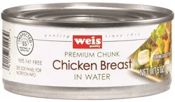Weis Quality Premium Chunk in Water Chicken Breast