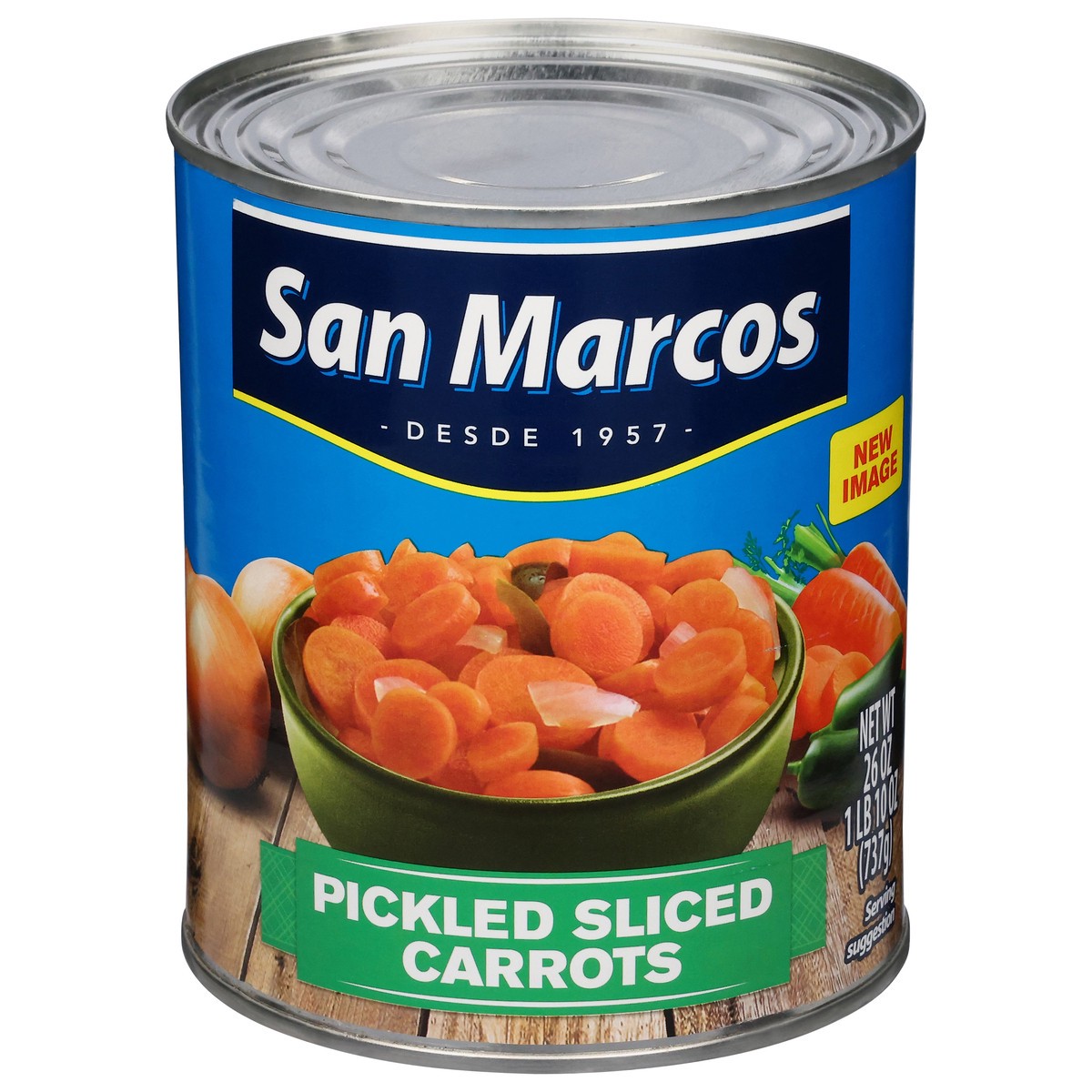 slide 6 of 14, San Marcos Pickled Sliced Carrots 26 oz, 26 oz