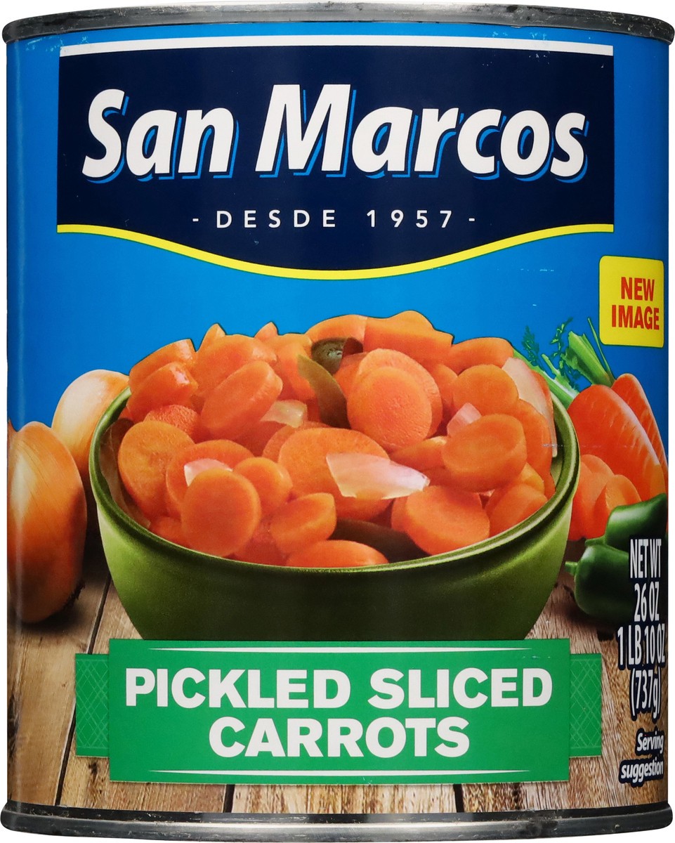 slide 8 of 14, San Marcos Pickled Sliced Carrots 26 oz, 26 oz