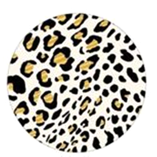 slide 1 of 1, Creative Converting Leopard Foil Lunch Plate, 8 ct