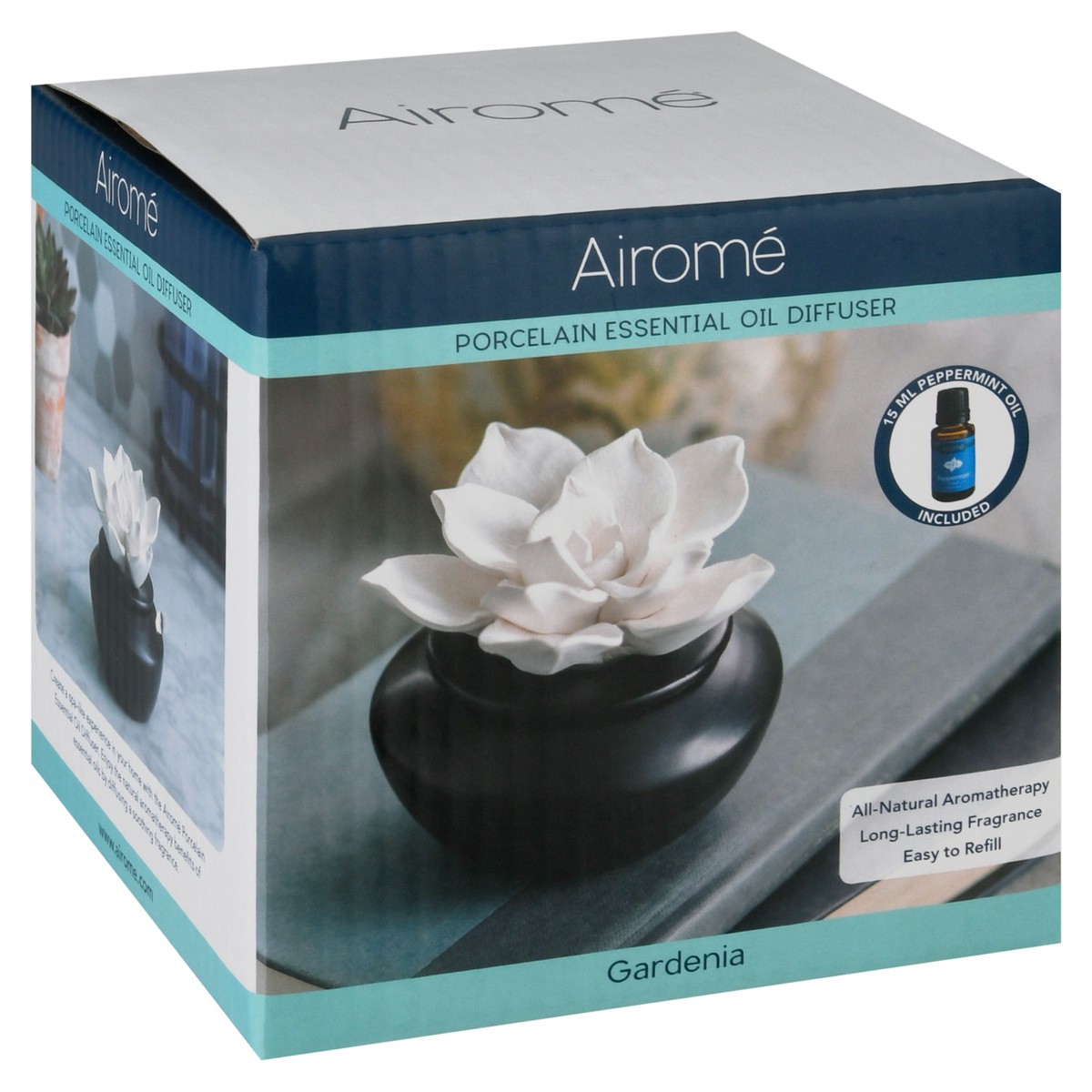slide 10 of 11, Airomé Gardenia Porcelain Diffuser, 1 ct
