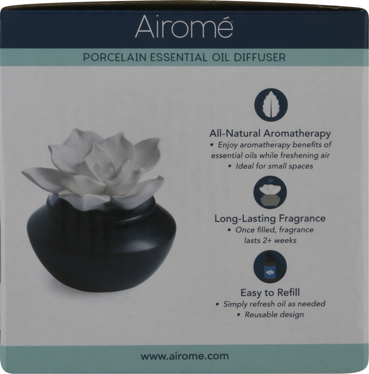 slide 11 of 11, Airomé Gardenia Porcelain Diffuser, 1 ct