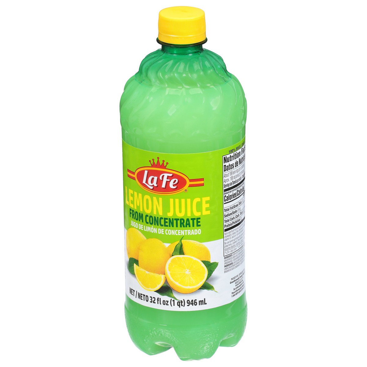 slide 3 of 11, La Fe Lemon Juice 32 fl oz, 32 fl oz