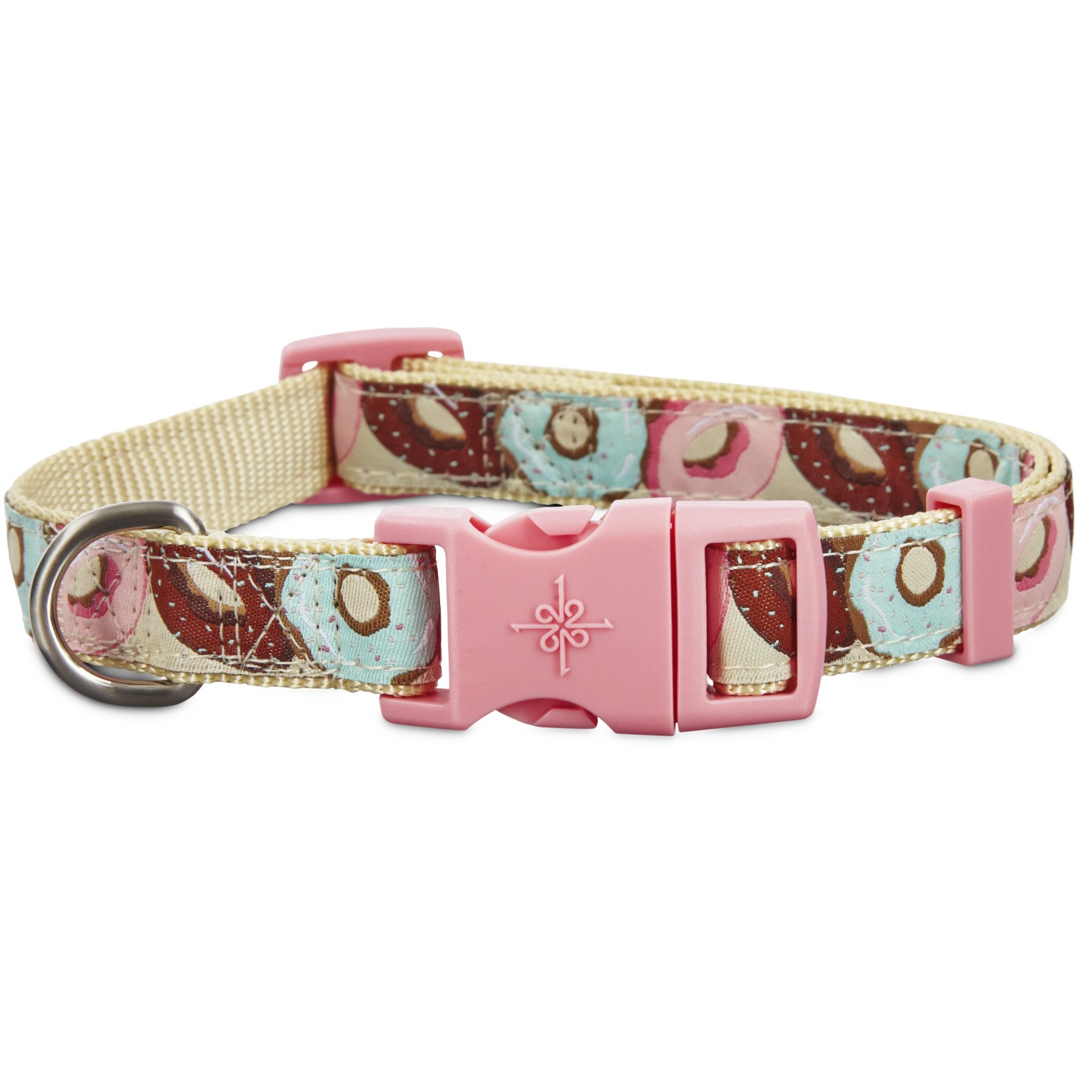 slide 1 of 1, Good2Go Donut Print Dog Collar, MED