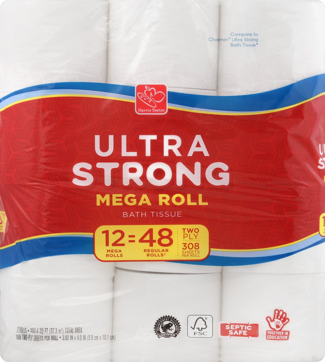 slide 3 of 4, Harris Teeter Ultra Strong 12 Mega Roll, 12 ct