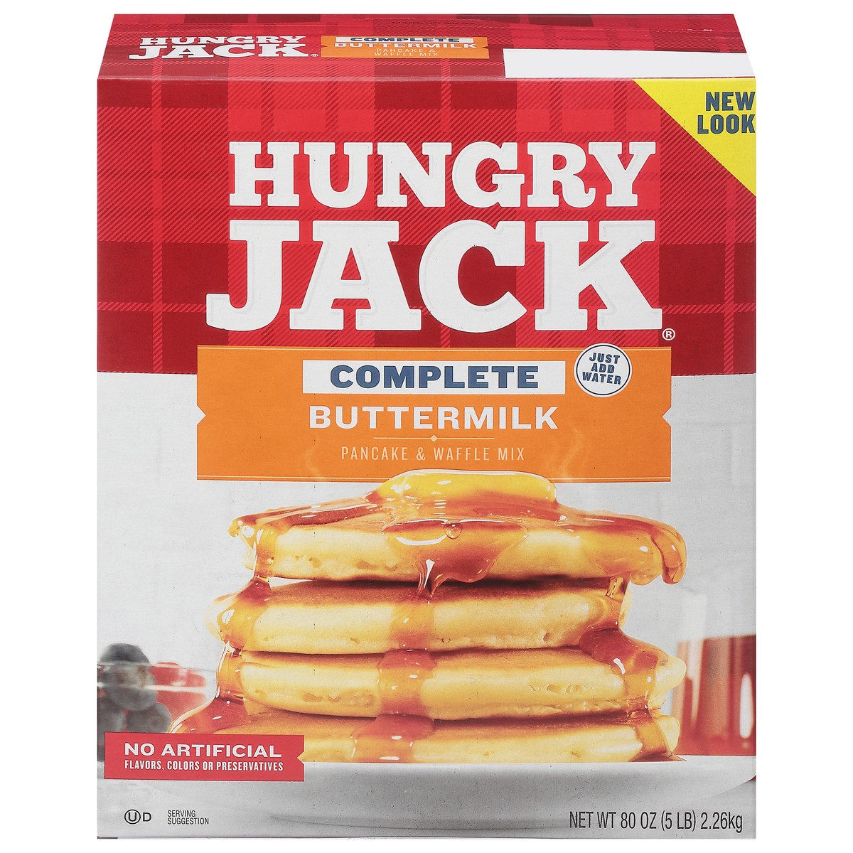 slide 1 of 1, Hungry Jack Buttermilk Pancake & Waffle Mix, 80 oz