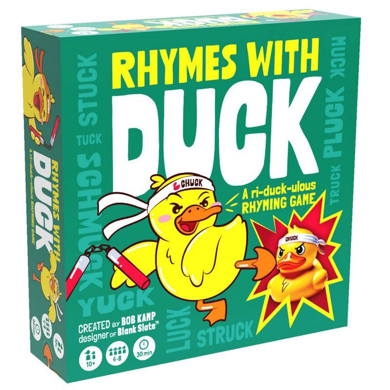 slide 1 of 3, Asmodee Rhymes with Duck Card Game, 1 ct