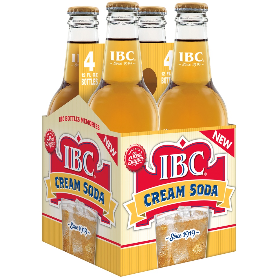 slide 2 of 4, IBC Cream Soda, 4 ct; 12 fl oz