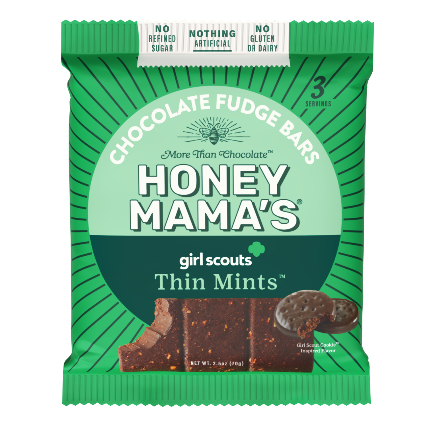 slide 1 of 4, Honey Mama's Thin Mints Chocolate Truffle Bars - 2.5 oz, 2.5 oz