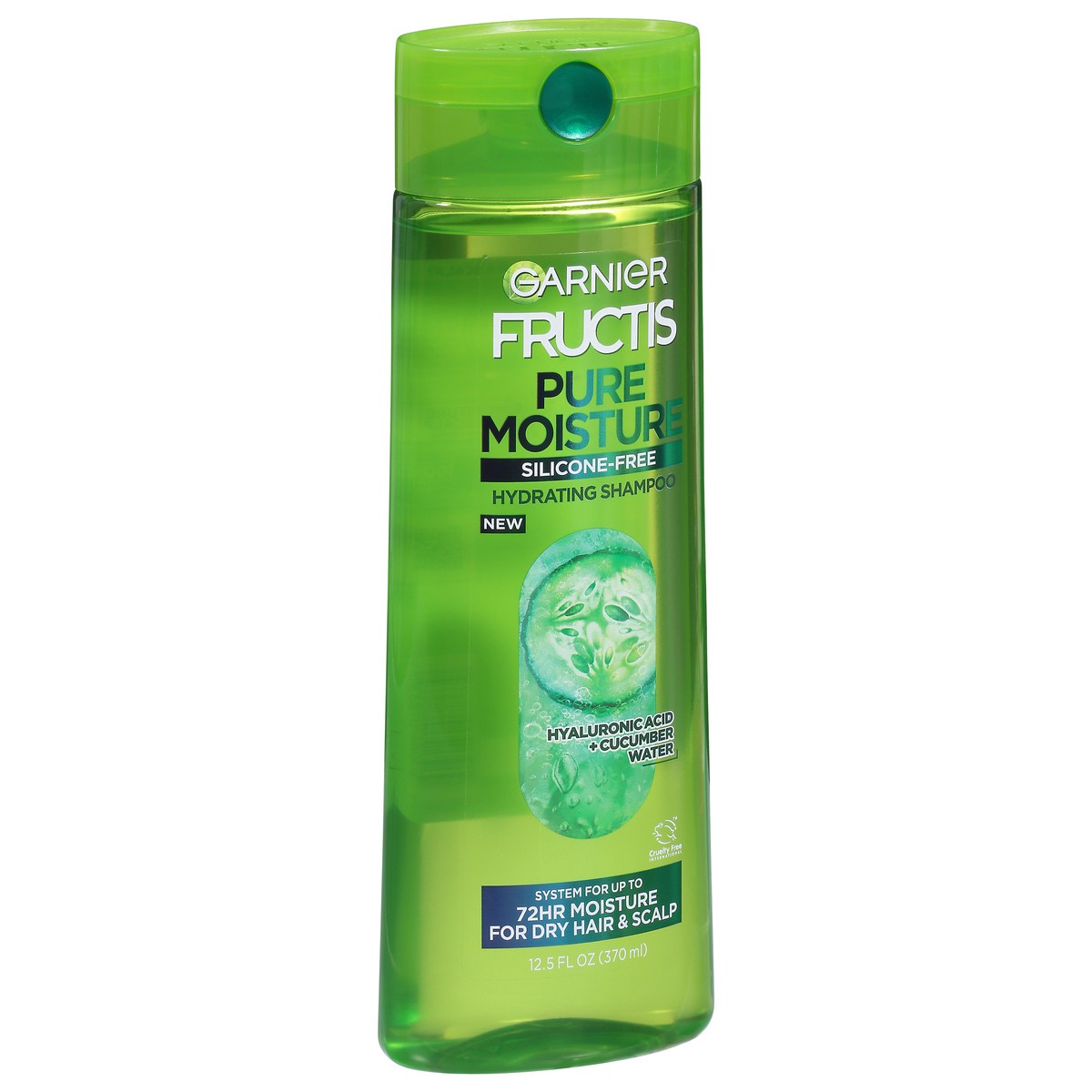 slide 2 of 9, Garnier Pure Moisture Hydrating Hyaluronic Acid + Cucumber Water Shampoo 12.5 fl oz, 12.5 fl oz
