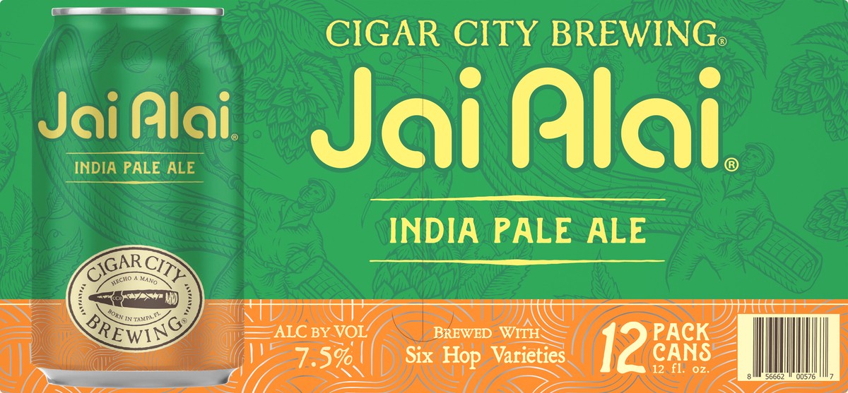 slide 6 of 7, Cigar City Jai Alai IPA 12 Pack 12 fl oz Can, 12 oz