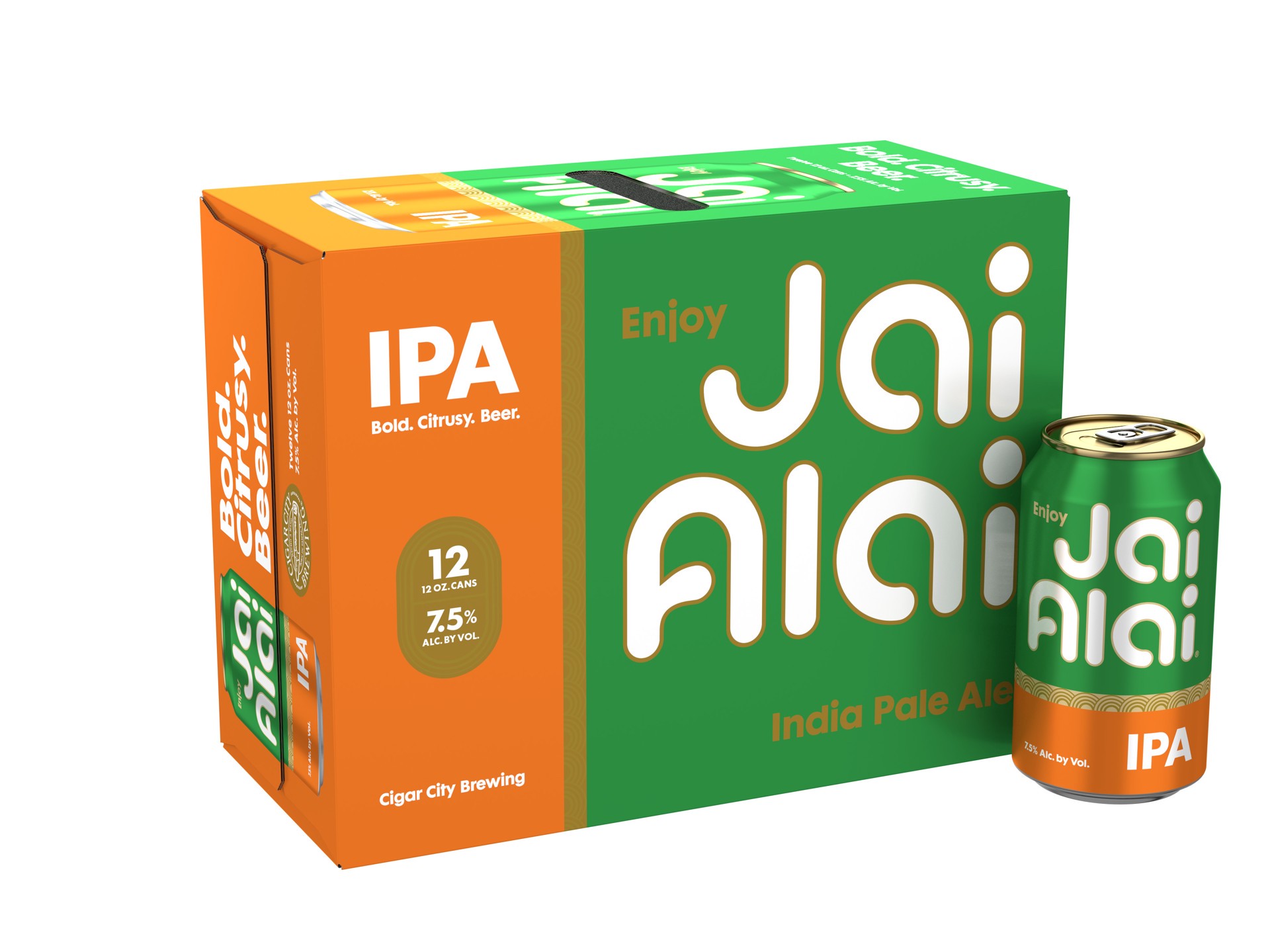 slide 1 of 7, Cigar City Jai Alai IPA 12 Pack 12 fl oz Can, 12 oz