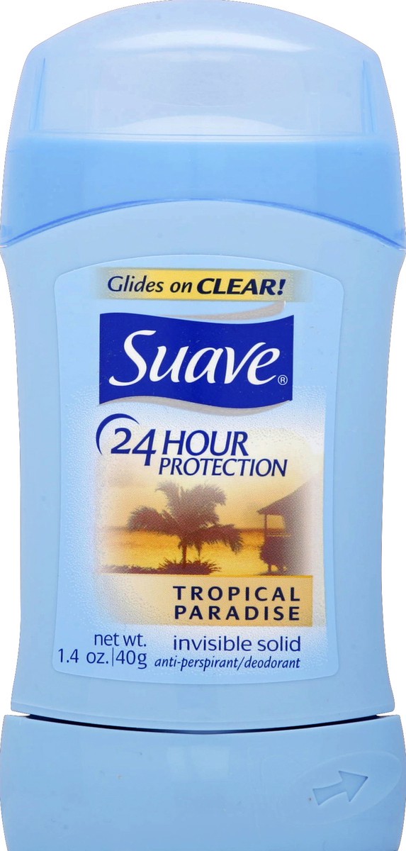 slide 2 of 3, Suave Tropical Anti-Perspirant Solid, 1.4 oz