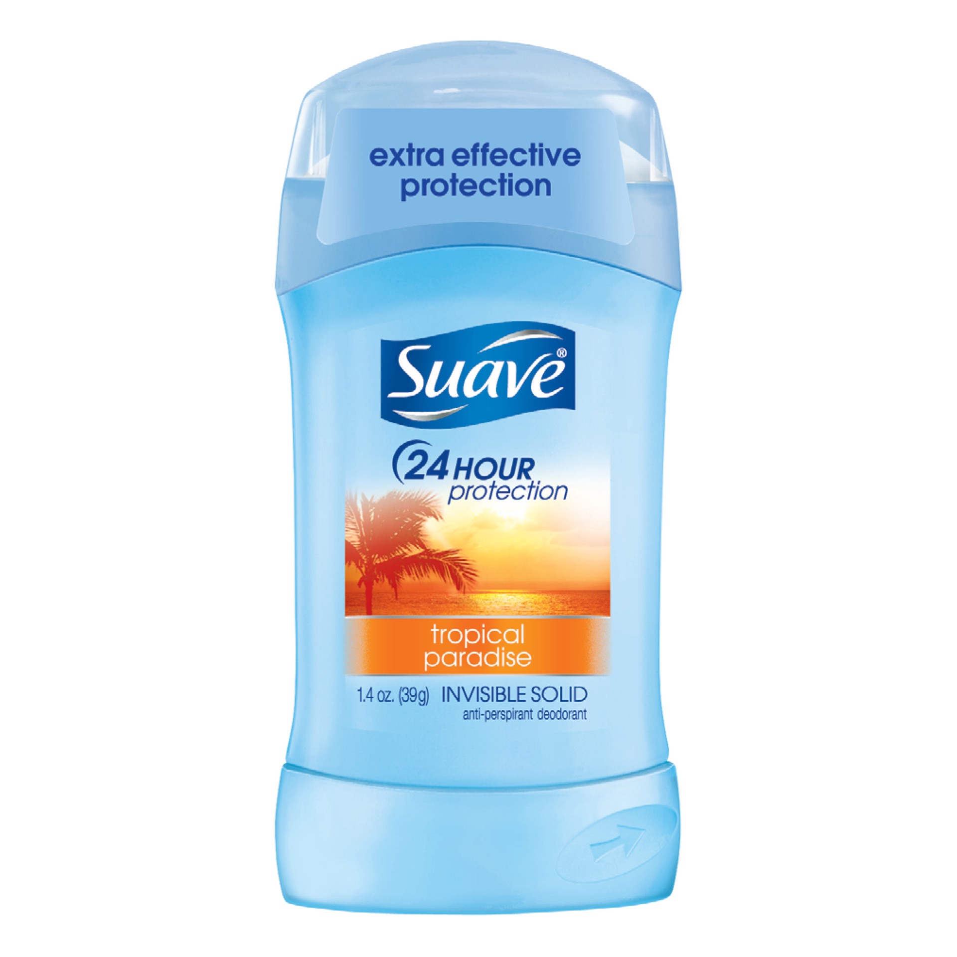 slide 1 of 3, Suave Tropical Anti-Perspirant Solid, 1.4 oz