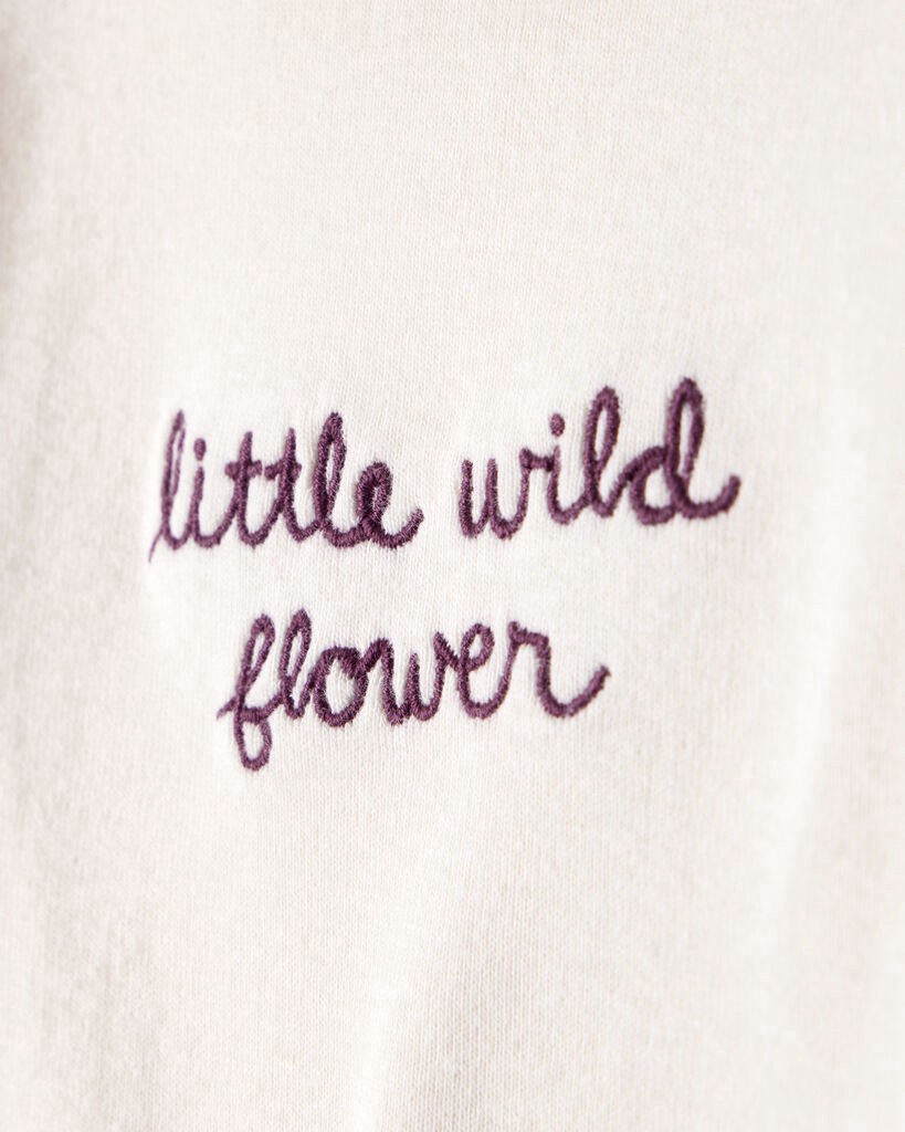 slide 5 of 5, Carter's Carters Baby Girl 3-Piece Floral Long-Sleeve Bodysuit & Pant Set - Purple/White White/Purple 3M, 3 pc