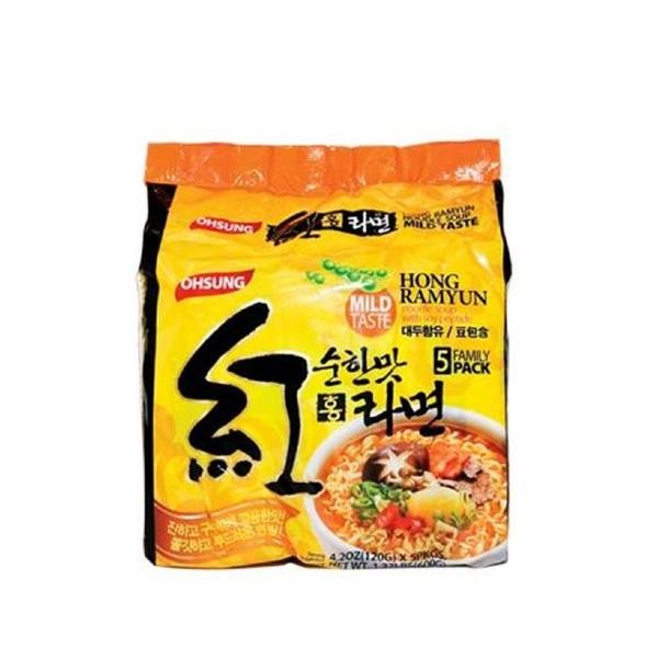 slide 1 of 1, Ohsung Os Hong Ramyun Multi Box/Mild, 1 ct